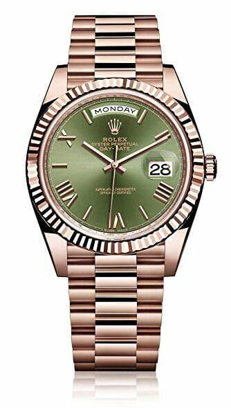 Rolex DayDate Rosegold Olive Dial